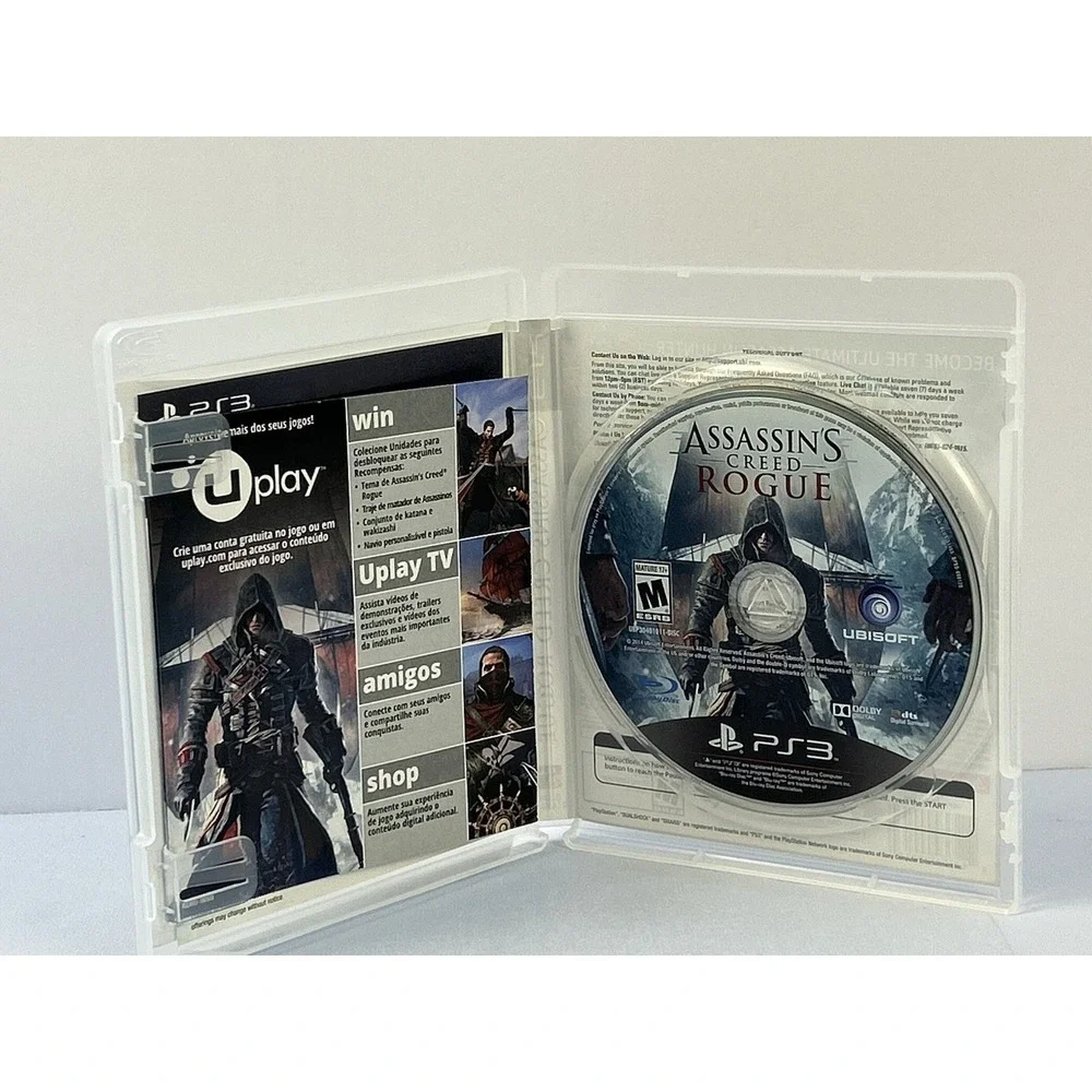 Assassin's Creed Rogue Limited Edition PS3 Game Untested Case Disc Ubisoft